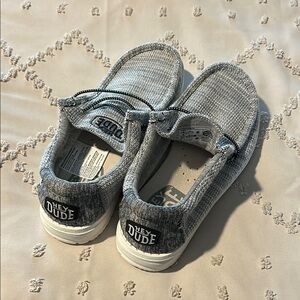 Women’s shoes, HEY DUDE, size 6 shoes worn ONE time